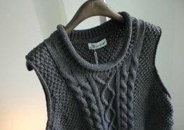 成人手织毛线背心视频